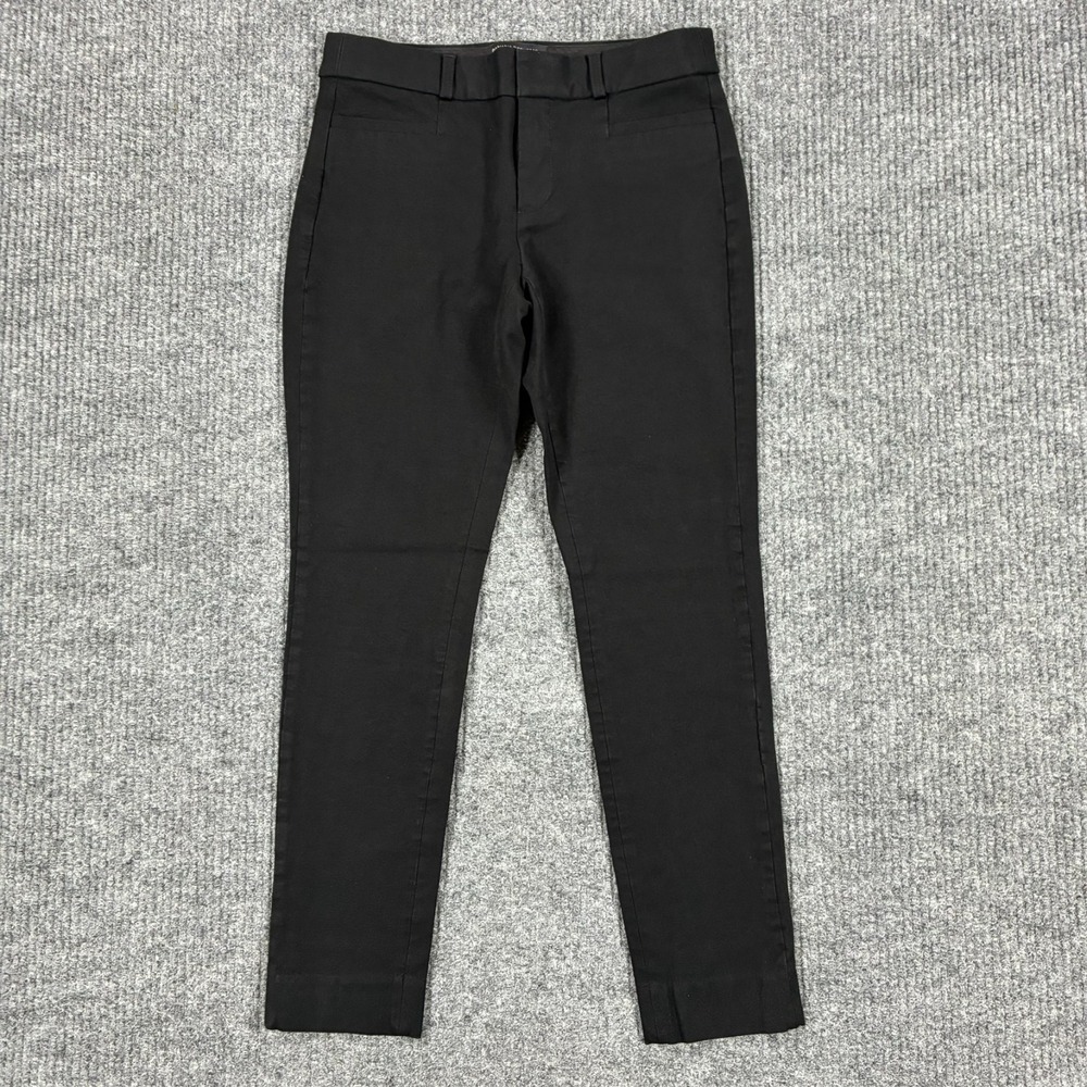 Banana Republic Sloan Curvy Fit Pants Size 0 Black Flat Front Career Low Rise